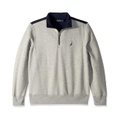 Nautica Mens 1/4 Zip Pieced Fleece Sweatshirt