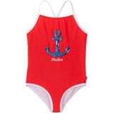 Nautica Girls One Piece Swimsuit with UPF 50+ Sun Protection