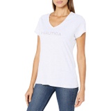 Nautica Womens Easy Comfort Supersoft 100% Cotton Classic Logo T-Shirt