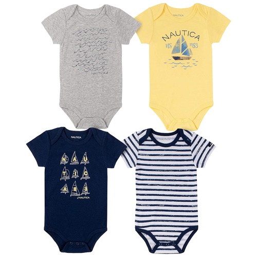 노티카 Nautica Baby-boys 4 Pieces Pack Bodysuits