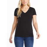 Nautica Womens Easy Comfort V-Neck Supersoft Stretch Cotton T-Shirt