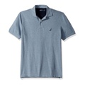 Nautica Mens Short Sleeve Solid Cotton Pique Polo Shirt