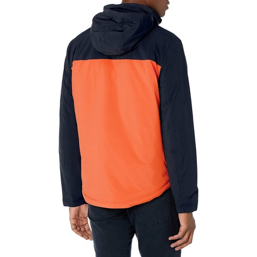 노티카 Nautica Mens Color Block Zip Front Jacket with Hidden Hood