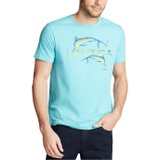 Nautica Mens Short Sleeve 100% Cotton Fish Print Series Graphic Tee Shirt