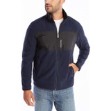 Nautica Mens Full-Zip Mock Neck Fleece Sweatshirt