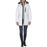 Nautica Womens Heavyweight Puffer Jacket with Faux Fur Lined Hood