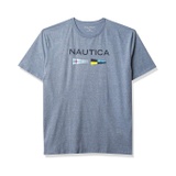 Nautica Mens Sustainably Crafted Logo Signal Flag Graphic T-Shirt