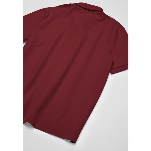 노티카 Nautica Mens Short Sleeve Solid Stretch Cotton Pique Polo Shirt