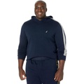 Nautica Big & Tall Big & Tall Color-Block Ribbed Pullover Hoodie