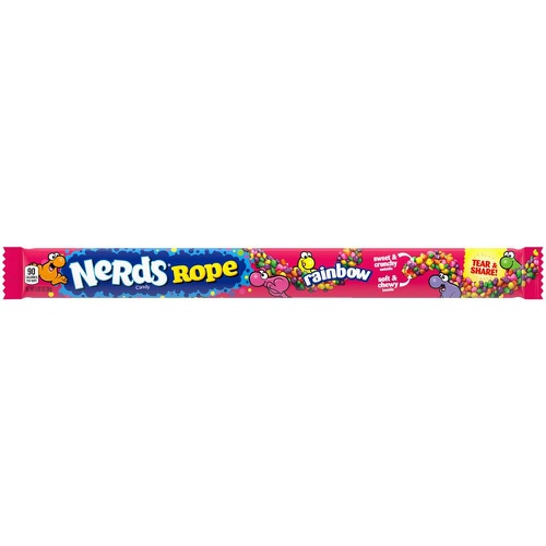  Nerds Rope Rainbow Candy, 0.92 Ounce Package, 24 Count, Pack of 1