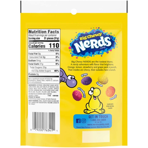  Nerds Big Chewy Candy, 10 Ounce