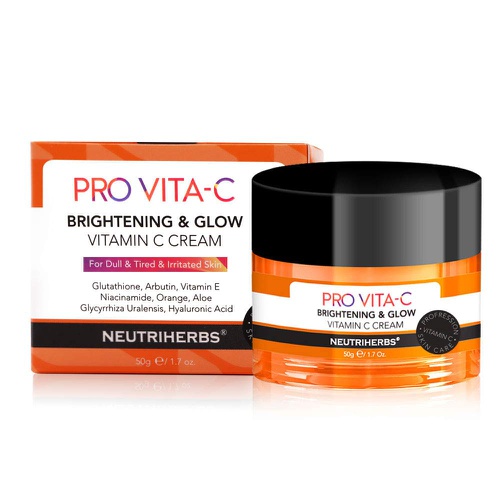  NEUTRIHERBS PRO Vitamin C face Cream with Vitamin E + Hyaluronic Acid - Super moisturizing Night Cream, Smoothing & Tightening 1.7oz