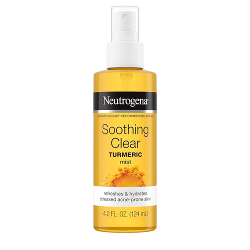  Neutrogena Soothing Clear Gel Facial Moisturizer with Calming Turmeric, Hydrating Oil-Free Face Cream for Acne Prone Skin, Paraben-Free, Not Tested on Animals, 3 fl. oz
