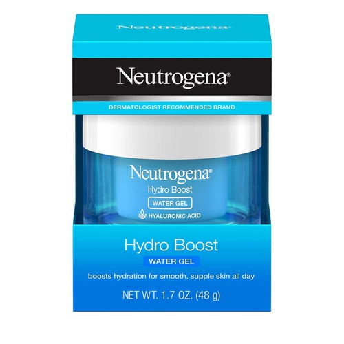  Neutrogena Hydro Boost Hyaluronic Acid Hydrating Water Gel Daily Face Moisturizer for Dry Skin, Oil-Free, Non-Comedogenic & Dye-Free Face Lotion, 1.7 fl. oz