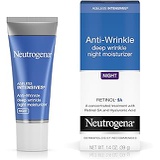 Neutrogena Ageless Intensives Anti-Wrinkle Retinol Cream with Hyaluronic Acid - Night Moisturizer Cream with Retinol, Vitamin E, Glycerin, Hyaluronic Acid, and Shea Butter, 1.4 oz