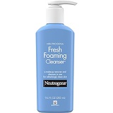 Neutrogena Fresh Foaming Facial Cleanser & Makeup Remover with Glycerin, Oil-, Soap- & Alcohol-Free Daily Face Wash Removes Dirt, Oil & Waterproof Makeup, Non-Comedogenic, 9.6 fl.