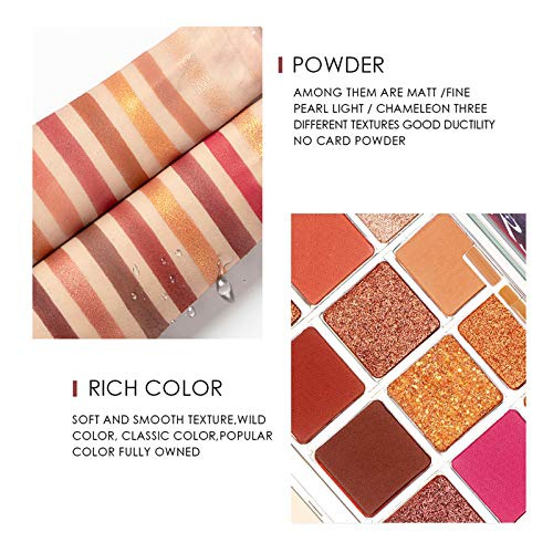  NewBang Colorful Eyeshadow Palette 15 Colors Shimmer Matte Metallic High Pigmented Neutral Waterproof Eyes Shadow, Easy To Blend Long Lasting Eye Shadow Makeup Pallet(Classic Saturn)