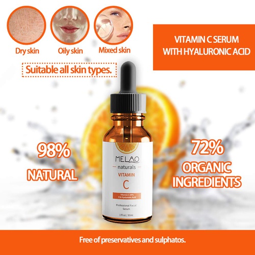  NewBang Vitamin C Serum With Hyaluronic Acid for Face 2pack, Face and Neck 20% Vitamin C Serum, organic anti-aging moisturizing skin, diminish age spots and Dark Spot