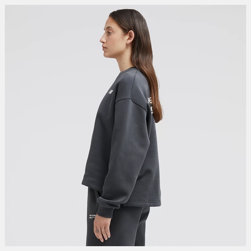  Linear Heritage Brushed Back Fleece Crewneck