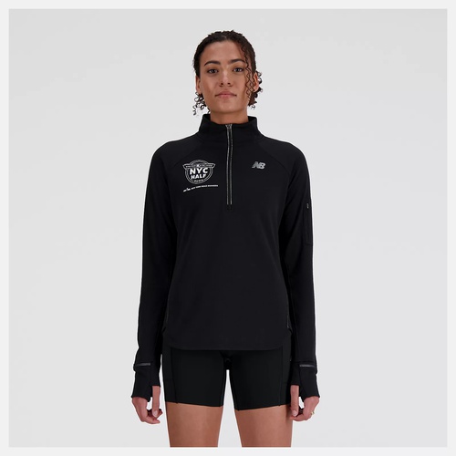  United Airlines NYC Half NB Heat Grid Half Zip