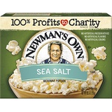 Newmans Own Microwave Popcorn, Sea Salt, 9.6-oz. (Pack of 12)