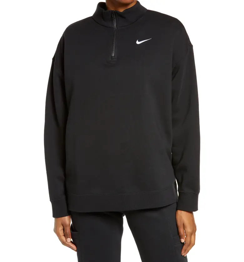 Nike Sportswear Quarter Zip Pullover_BLACK/ WHITE