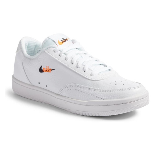 나이키 Nike Court Vintage Premium Sneaker_WHITE/BLACK-TOTAL ORANGE