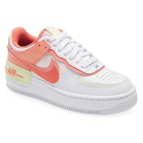 나이키 Nike Air Force 1 Shadow Sneaker_WHITE/ MAGIC EMBER/ CRIMSON