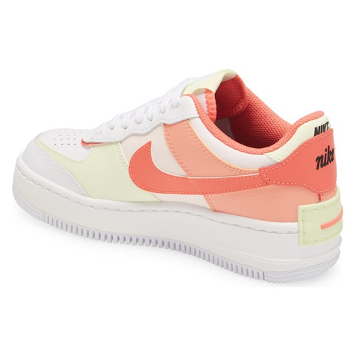 나이키 Nike Air Force 1 Shadow Sneaker_WHITE/ MAGIC EMBER/ CRIMSON