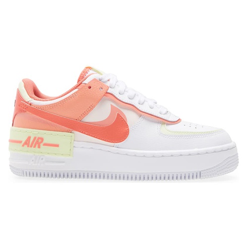 나이키 Nike Air Force 1 Shadow Sneaker_WHITE/ MAGIC EMBER/ CRIMSON