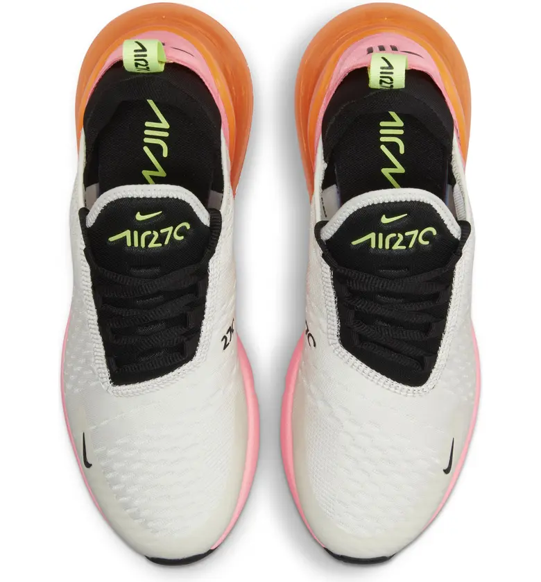 나이키 Nike Air Max 270 Sneaker_WHITE/ BLACK/ SUNSET PULSE