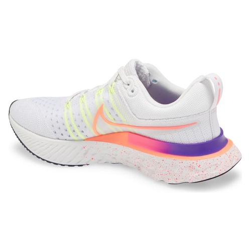 나이키 Nike React Infinity Run Flyknit 2 Running Shoe_PLATINUM / MANGO/ PINK