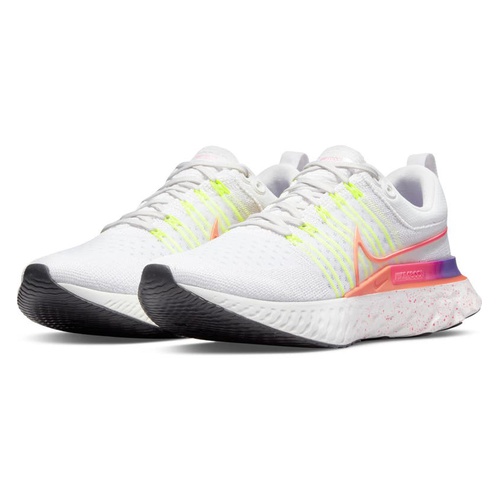 나이키 Nike React Infinity Run Flyknit 2 Running Shoe_PLATINUM / MANGO/ PINK