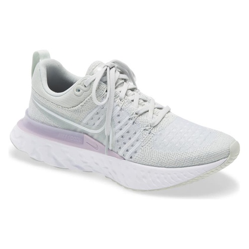 나이키 Nike React Infinity Run Flyknit 2 Running Shoe_LIGHT SILVER/ WHITE/ LILAC