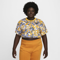 Nike Plus Size Short Sleeve AOP Crop Top