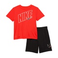 Nike Kids Dri-FIT Graphic T-Shirt and Shorts Two-Piece Set (Toddler)