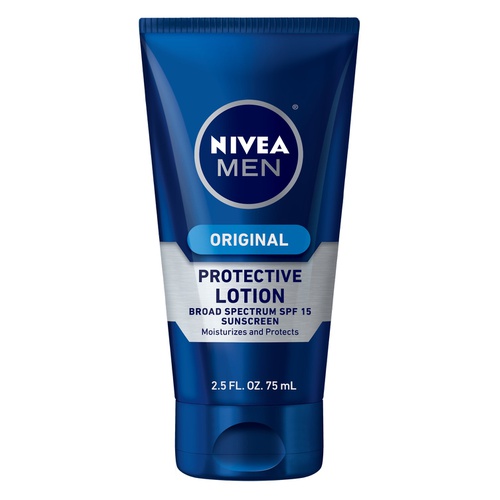  NIVEA MEN Original Protective Face Lotion, SPF 15, 2.5 oz Tube (Pack of 3)