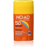 No-Ad Suntan NO-AD Sport Sun Care Body and Face Stick SPF 50 1.5 oz
