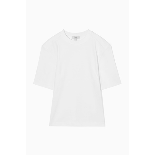 COS POWER-SHOULDER WAISTED T-SHIRT