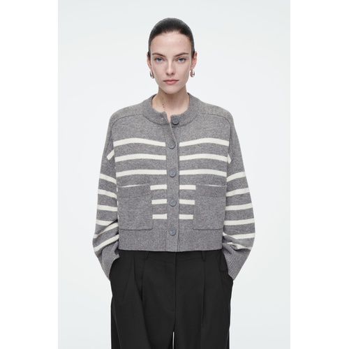 COS WOOL CREW-NECK CARDIGAN