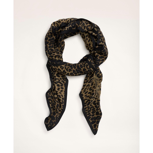 브룩스브라더스 Animal Print Scarf