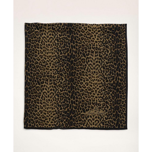 브룩스브라더스 Animal Print Scarf