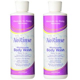 No-Rinse Body Wash, 8 fl oz - Leaves Skin Clean, Moisturized and Odor-Free (Pack of 2)