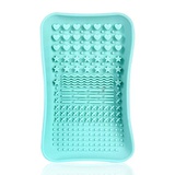 Norate Brush Cleaning Mat,Silicone Makeup Cleaning Brush Scrubber Mat Portable Washing Tool Cosmetic Brush Cleaner for Valentines Day