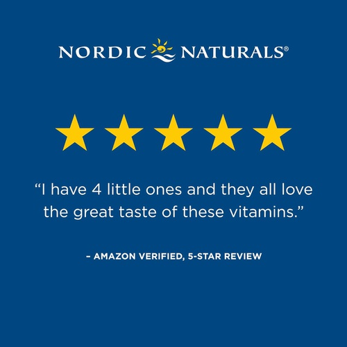  Nordic Naturals Vitamin D3 Gummies Kids, Wild Watermelon Splash - 120 Gummies - 400 IU Vitamin D3 - Bone Health, Healthy Immunity - Non-GMO, Vegetarian - 120 Servings