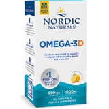 Nordic Naturals Omega-3D, Lemon Flavor - 120 Soft Gels - 690 mg Omega-3 + 1000 IU Vitamin D3 - Fish Oil - EPA & DHA - Immune Support, Brain & Heart Health, Healthy Bones - Non-GMO