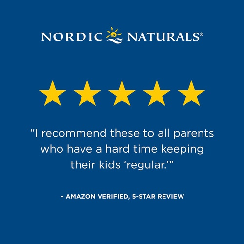  Nordic Naturals Kids Nordic Flora Probiotic Gummies, Merry Berry Punch - 60 Gummies - 1.5 Billion CFU & Prebiotic Fiber - Non-GMO, Vegan - 30 Servings