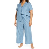 Nordstrom Linen Blend Pajamas_BLUE VEIL JENNA STRIPE