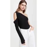 Norma Kamali One Shoulder One Sleeve Top