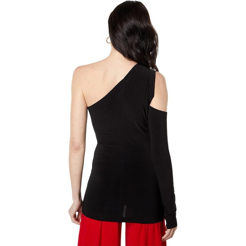  Norma Kamali One Shoulder One Sleeve Top